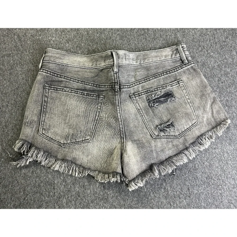 We The Free People Loving Good Vibrations Shorts Cutoff  Size 27 Distressed - Picture 11 of 16